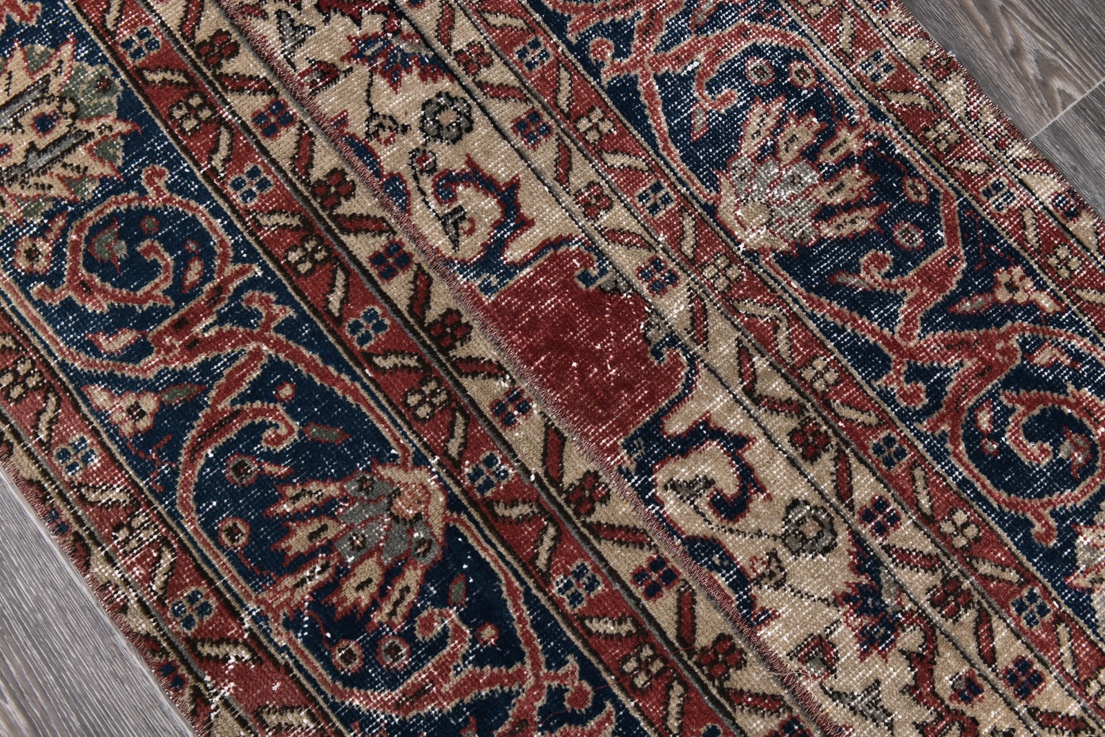 2'8'' x 6'9'' Turkish Vintage Runner Rug - 243963 - 4