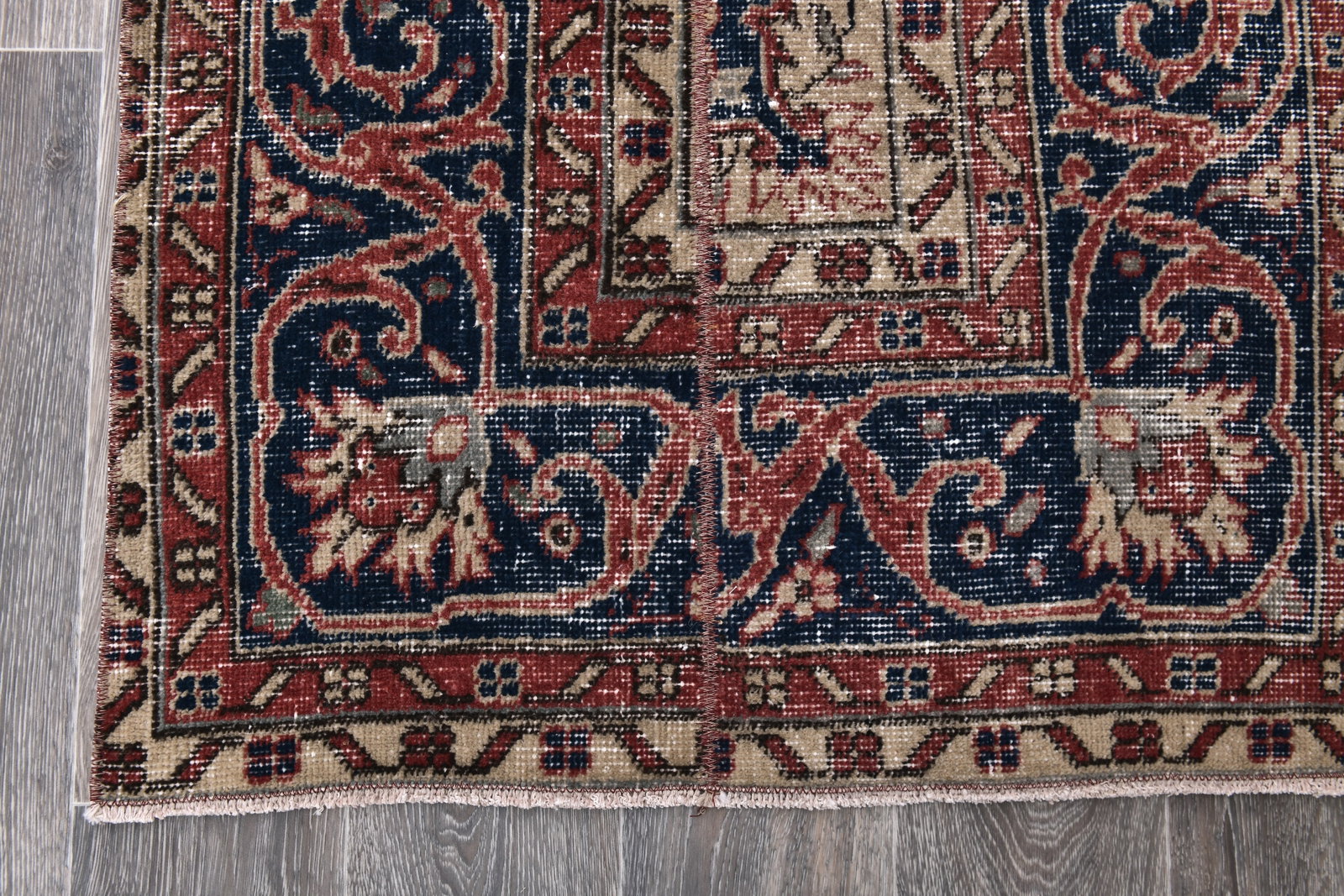 2'8'' x 6'9'' Turkish Vintage Runner Rug - 243963 - 8