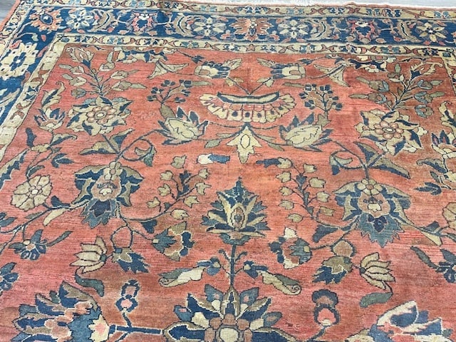 Antique Persian Mahal Rug-5267 - 4