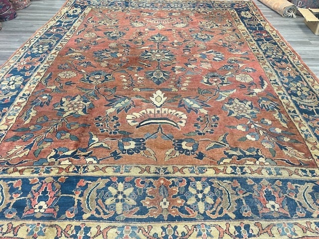 Antique Persian Mahal Rug-5267 - 5
