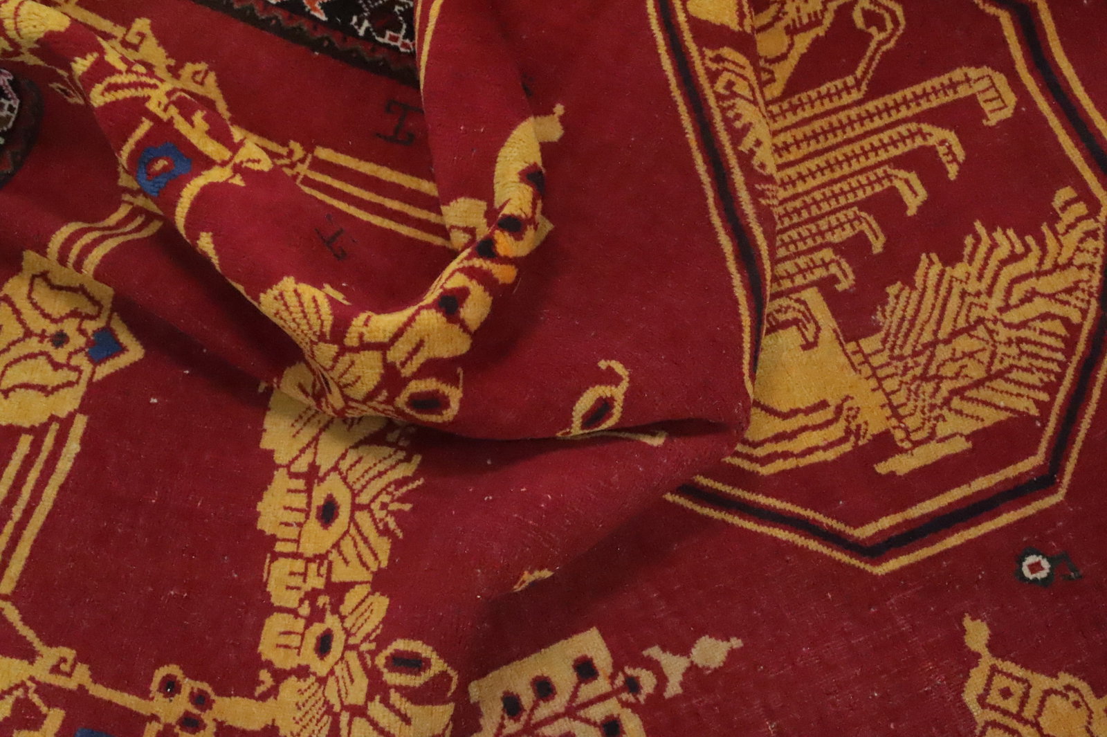 Antique Vegetable Dye Shiraz Persian Rug 4x6 - 15