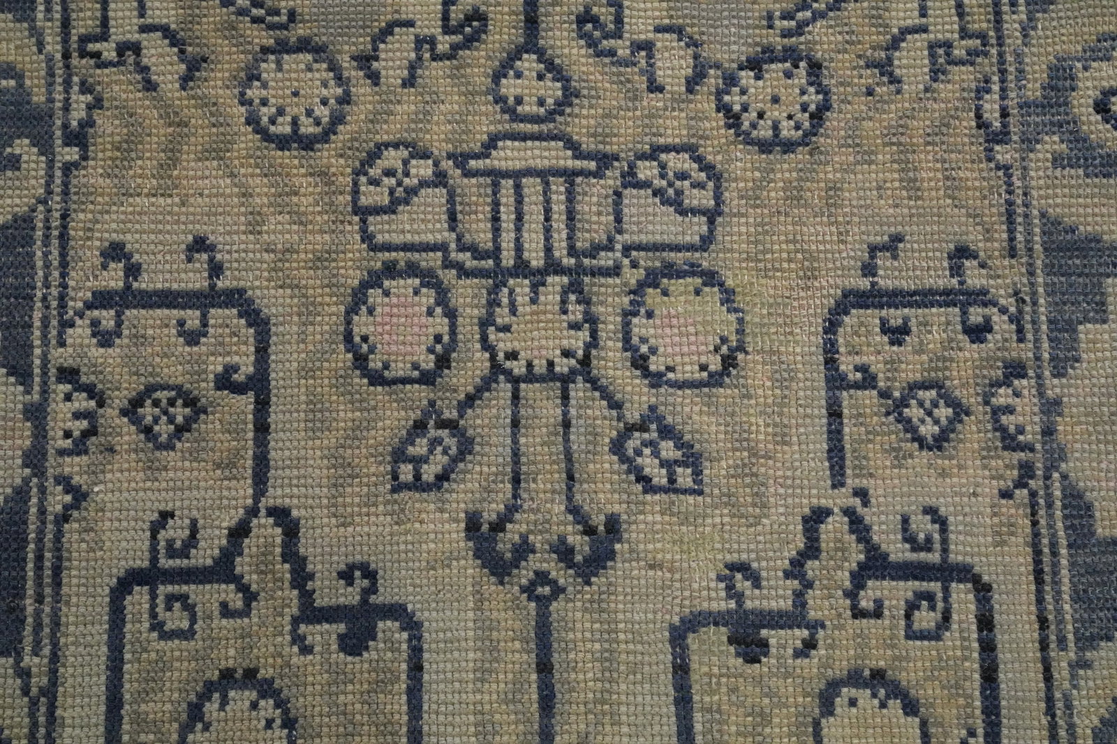 Antique Oushak Vegetable Dye Runner Rug 3x12 - 5