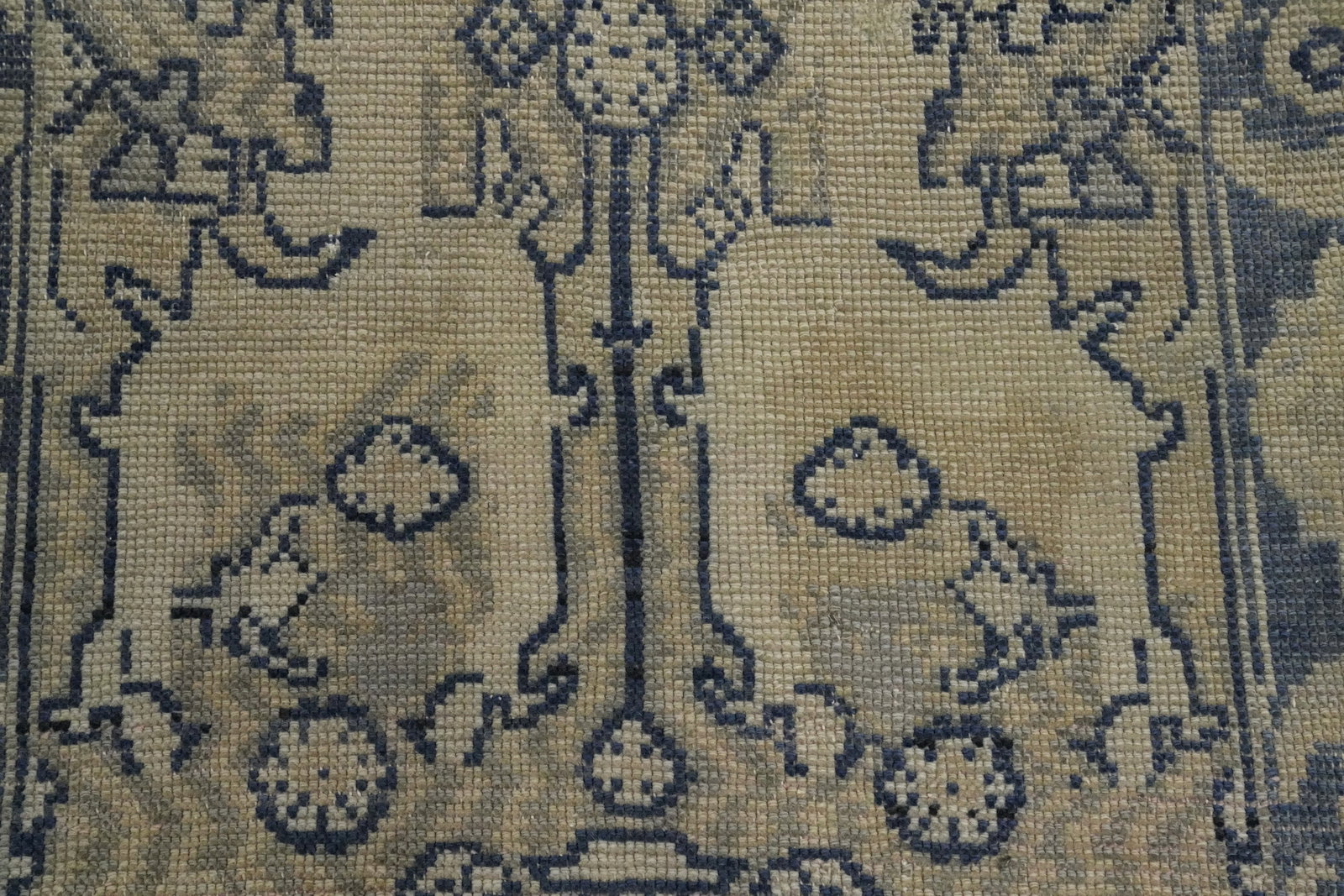 Antique Oushak Vegetable Dye Runner Rug 3x12 - 6