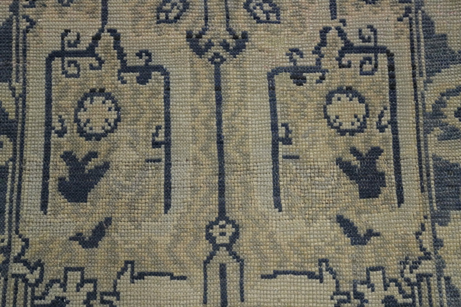 Antique Oushak Vegetable Dye Runner Rug 3x12 - 7