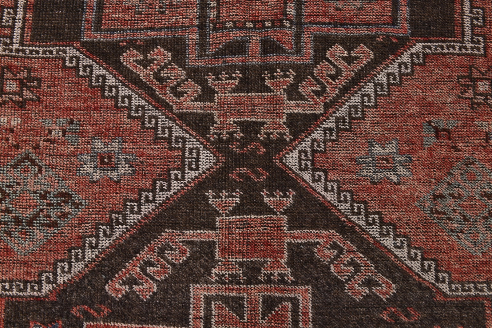 4'10'' x 7'8'' Handmade Vintage Wool Rug - 242351 - 5