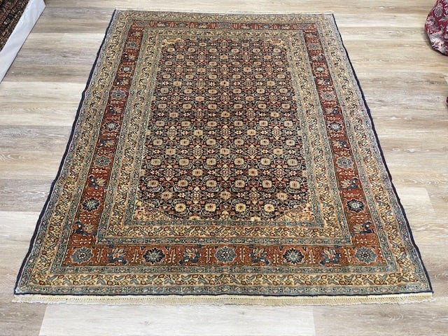 Antique malayer/ Senneh Rug-5148: Title:Antique malayer/ Senneh Rug-5148 Description:Beautiful antique Persian Senneh/ malayer rug from northwest persia, sizr 4 ft. 10 inches by 6 ft. 1 inche, circa 1920 in excellent condition. Comple