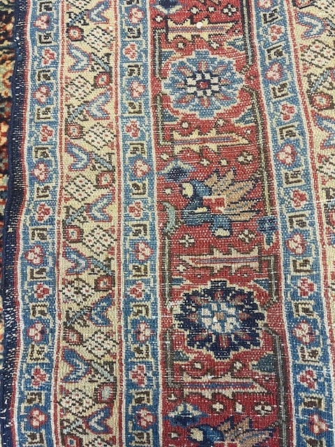 Antique malayer/ Senneh Rug-5148 - 9