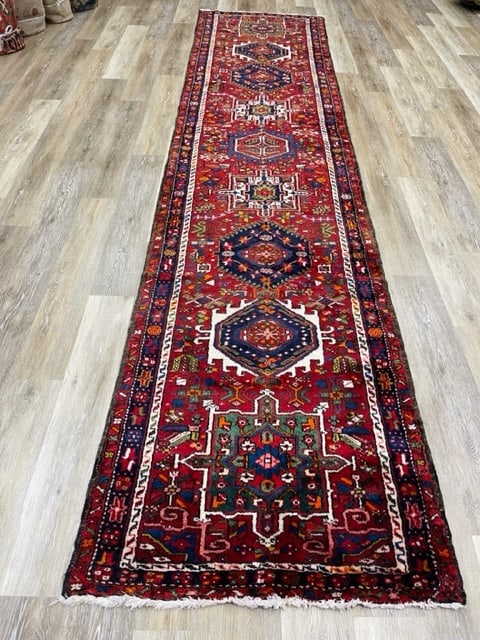 Colorful Vintage Persian Karajeh Runner-5122 - 2