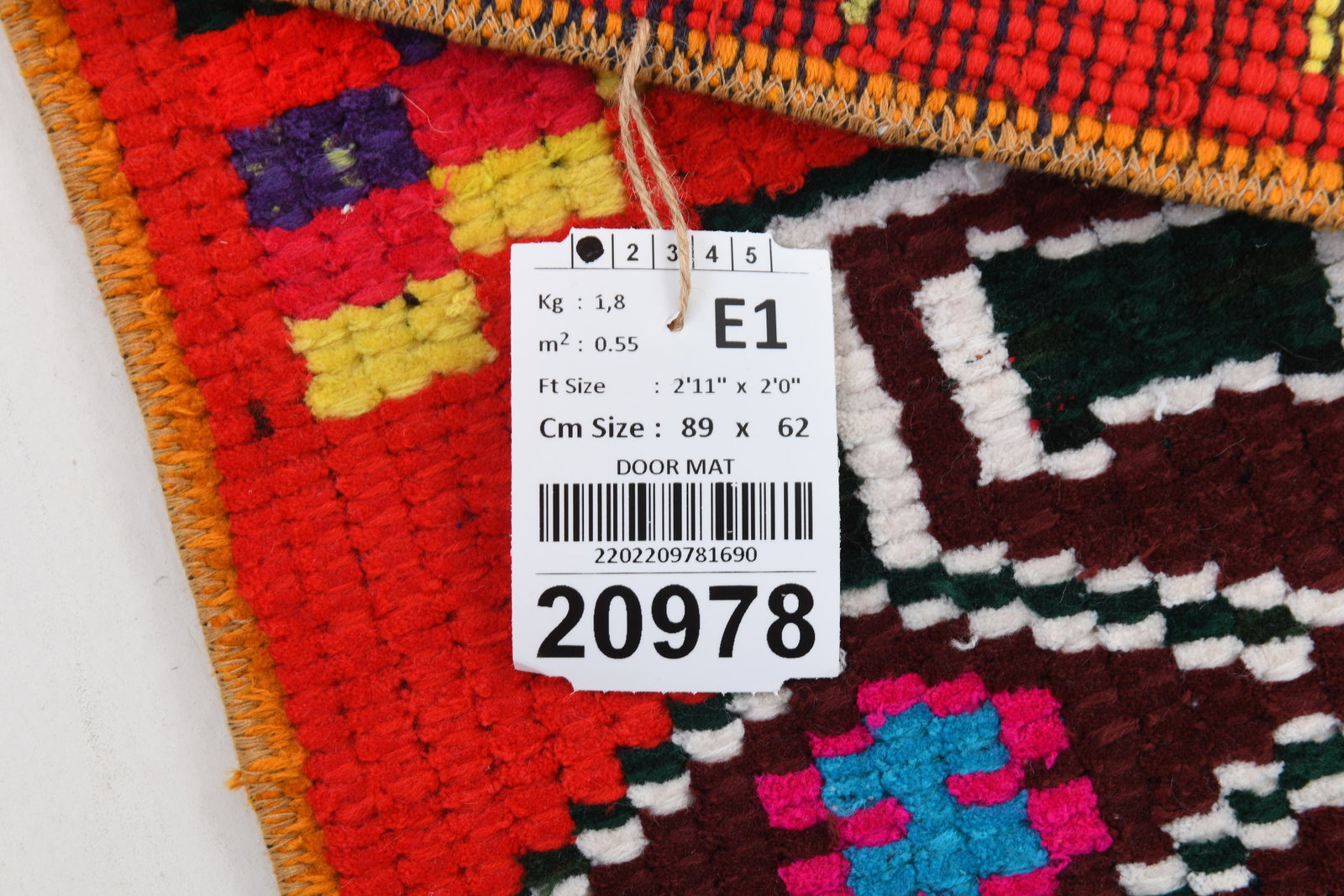 2'0'' x 2'11'' Turkish Vintage Runner Rug - 20978 - 20