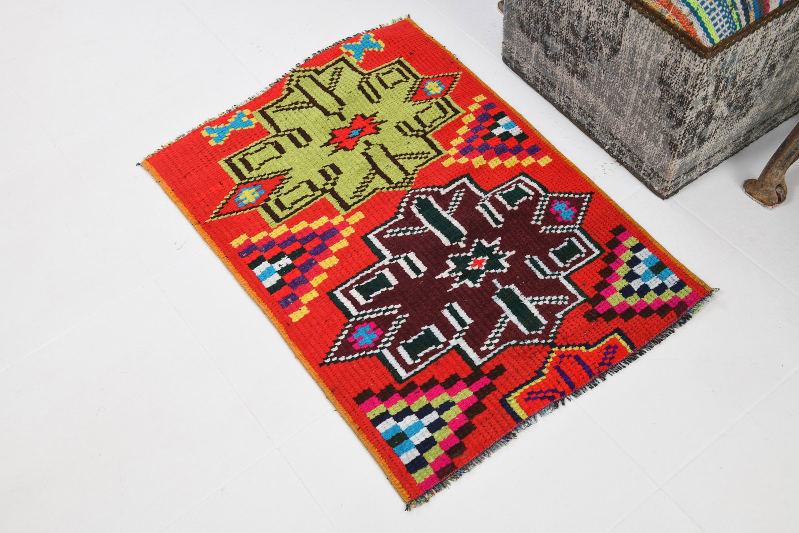 2'0'' x 2'11'' Turkish Vintage Runner Rug - 20978 - 4