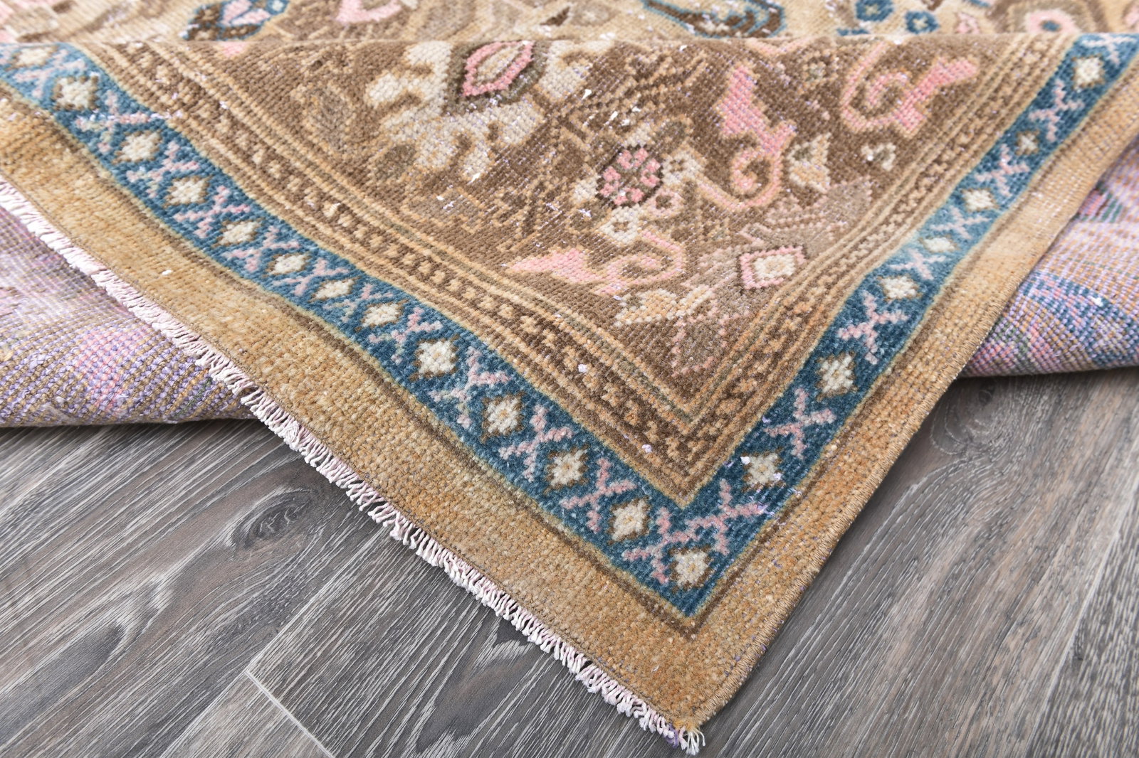 9'5'' x 12'7'' Handmade Vintage Wool Rug - 243605 - 11