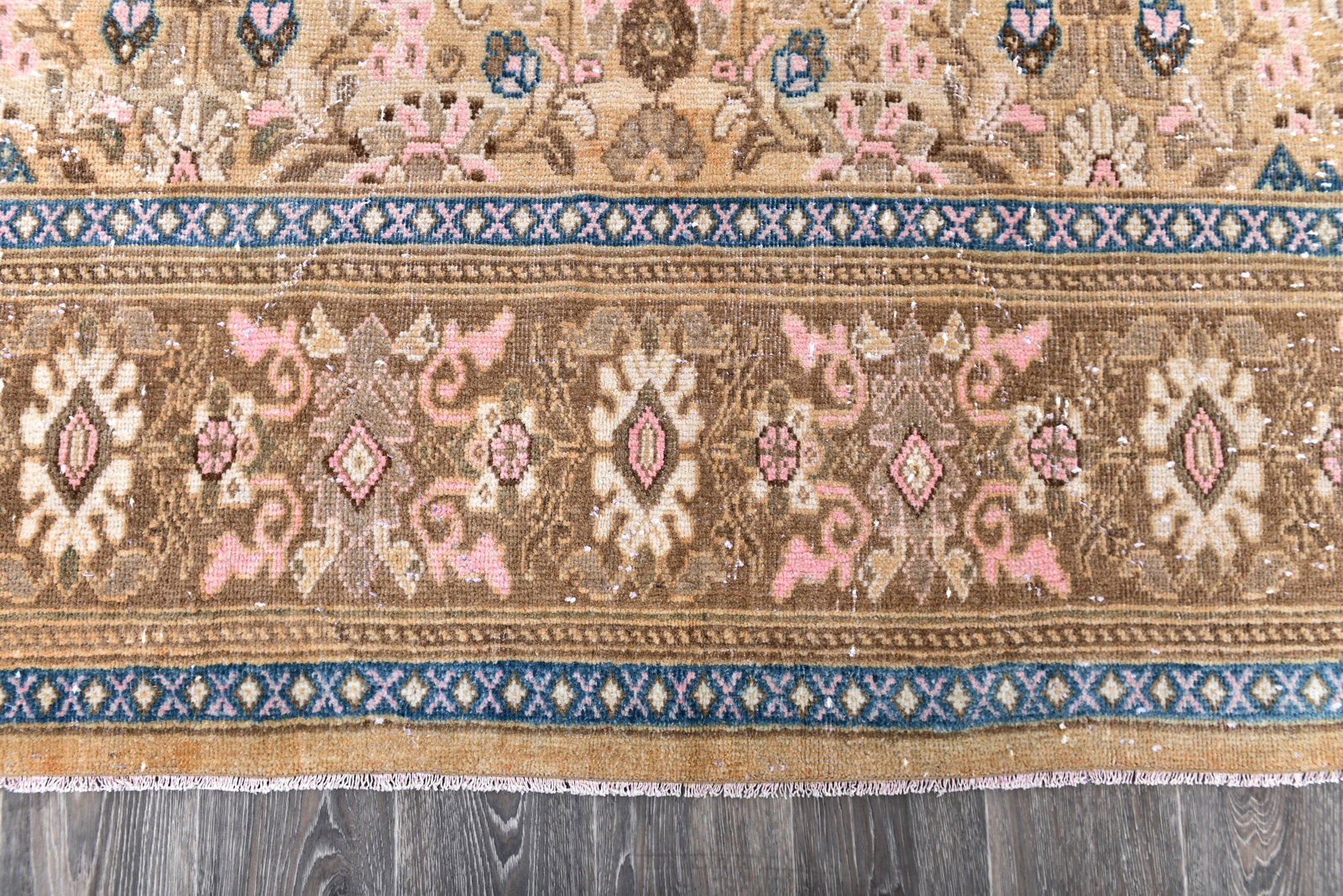 9'5'' x 12'7'' Handmade Vintage Wool Rug - 243605 - 8