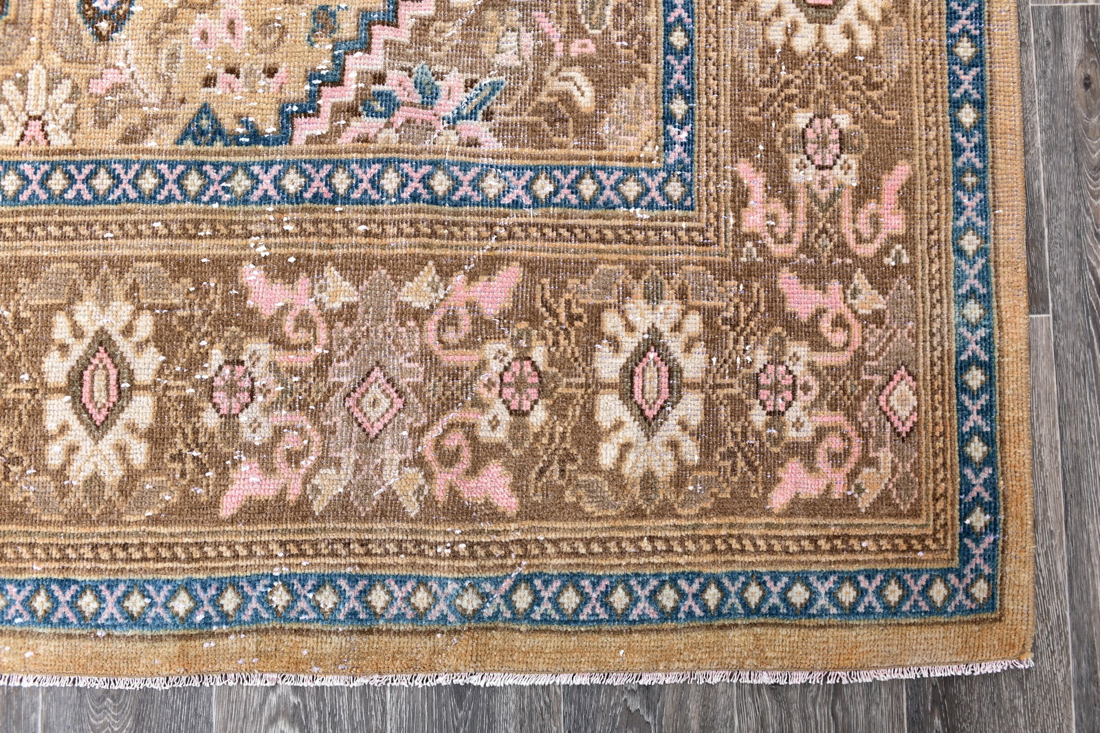 9'5'' x 12'7'' Handmade Vintage Wool Rug - 243605 - 9