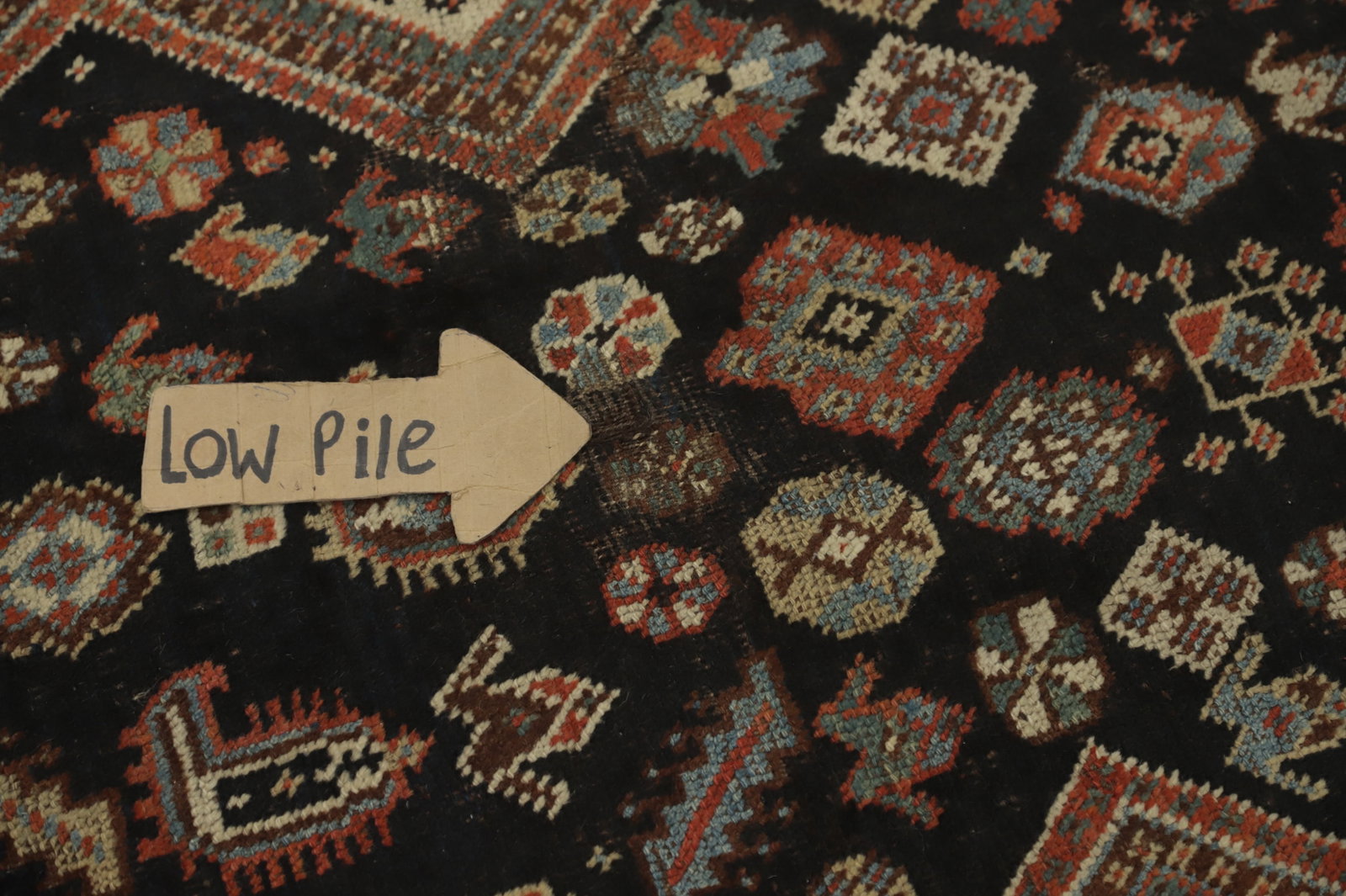 Antique Vegetable Dye Tribal Shiraz Persian Rug 4x8 - 11