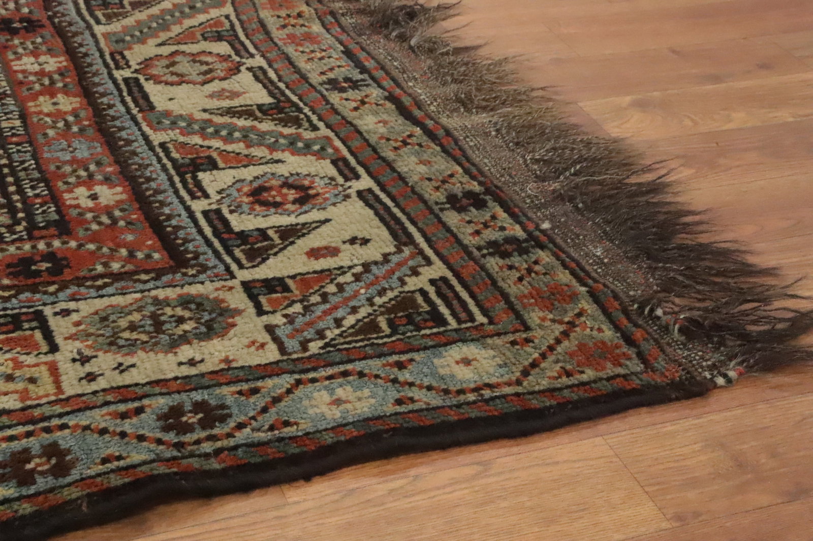 Antique Vegetable Dye Tribal Shiraz Persian Rug 4x8 - 14