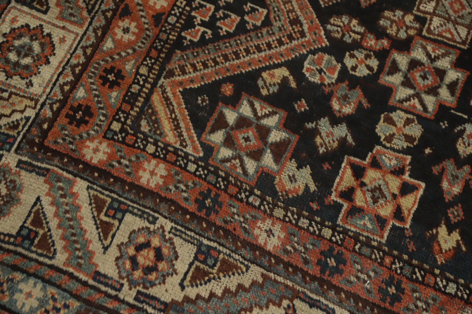 Antique Vegetable Dye Tribal Shiraz Persian Rug 4x8 - 6
