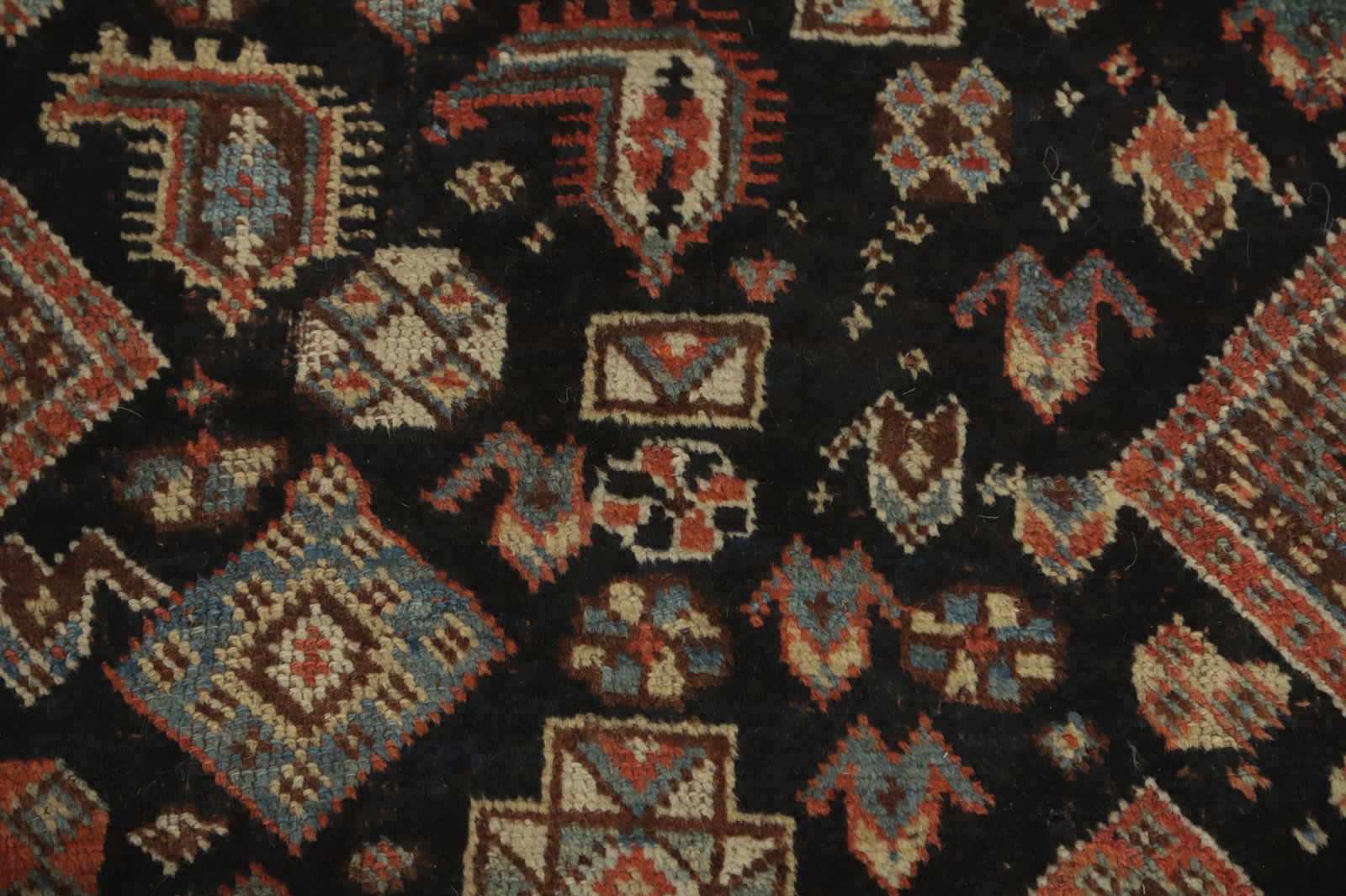 Antique Vegetable Dye Tribal Shiraz Persian Rug 4x8 - 8
