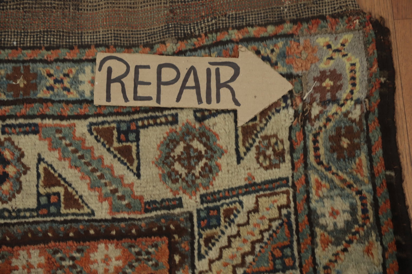 Antique Vegetable Dye Tribal Shiraz Persian Rug 4x8 - 9
