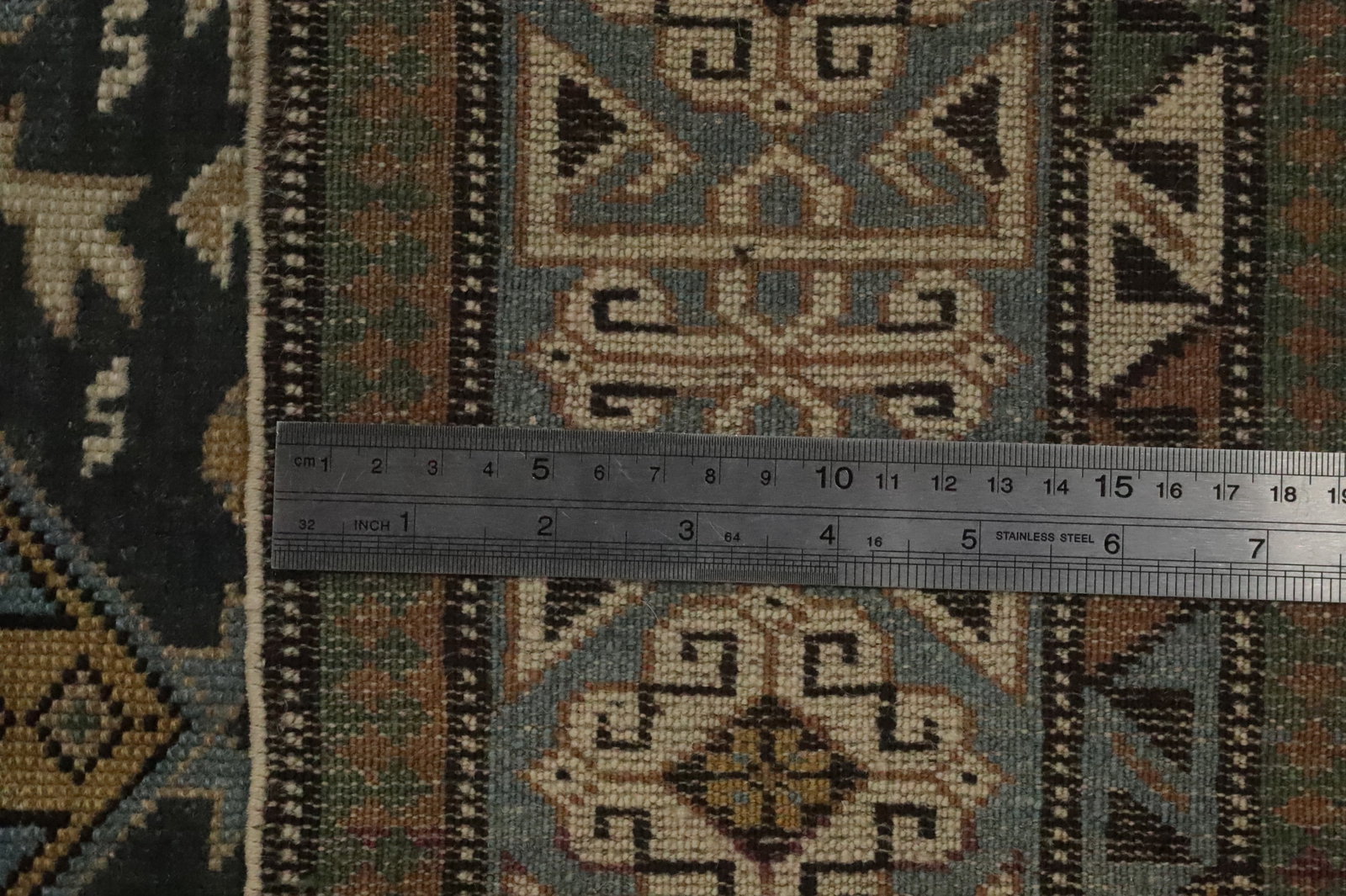 Vegetable Dye Antique Kazak Oriental Rug 3x6 - 15
