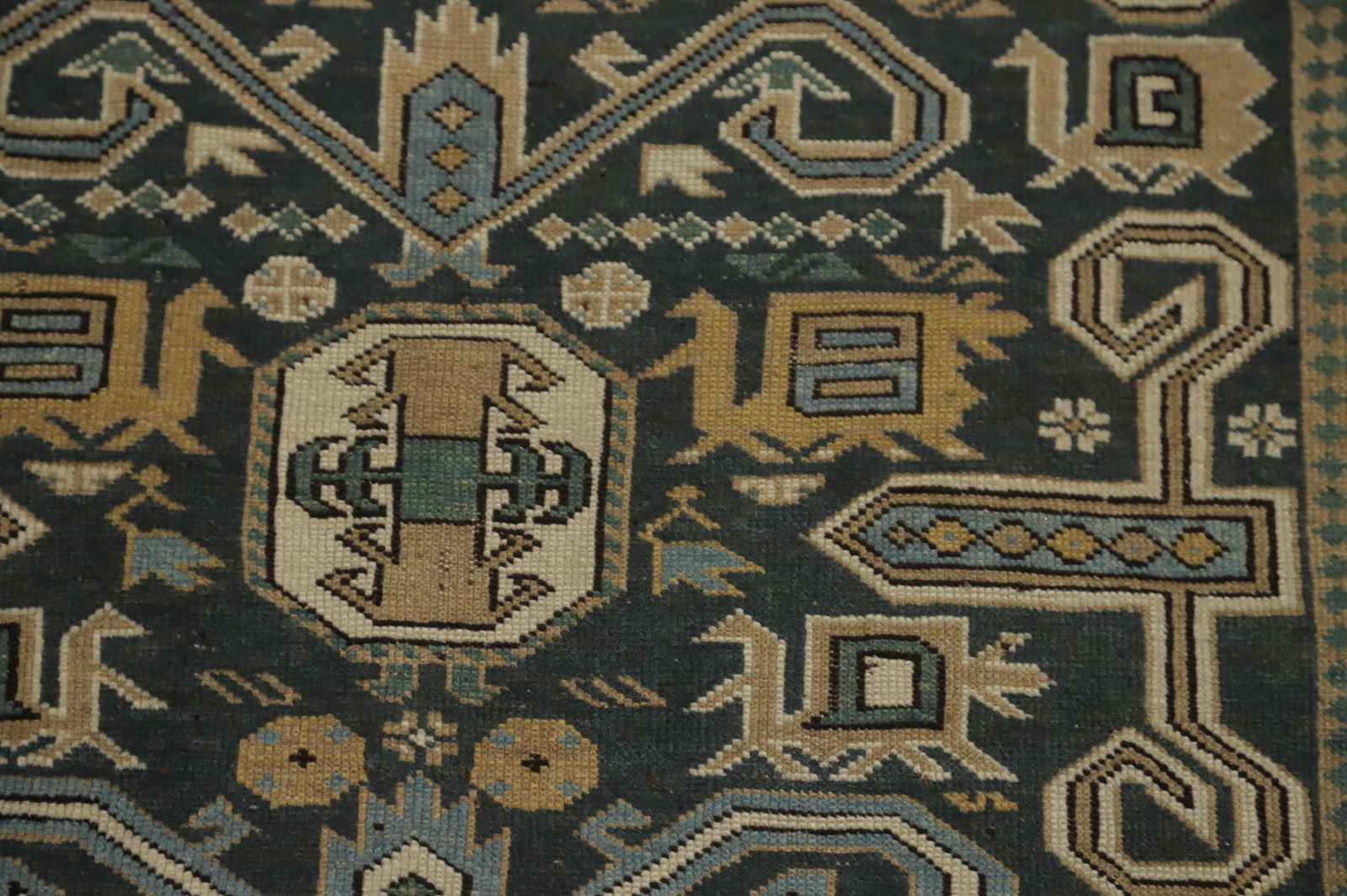 Vegetable Dye Antique Kazak Oriental Rug 3x6 - 7