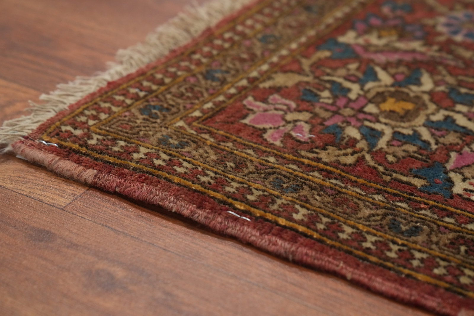 Pre-1900 Antique Isfahan Vegetable Dye Persian Rug 5x6 - 13