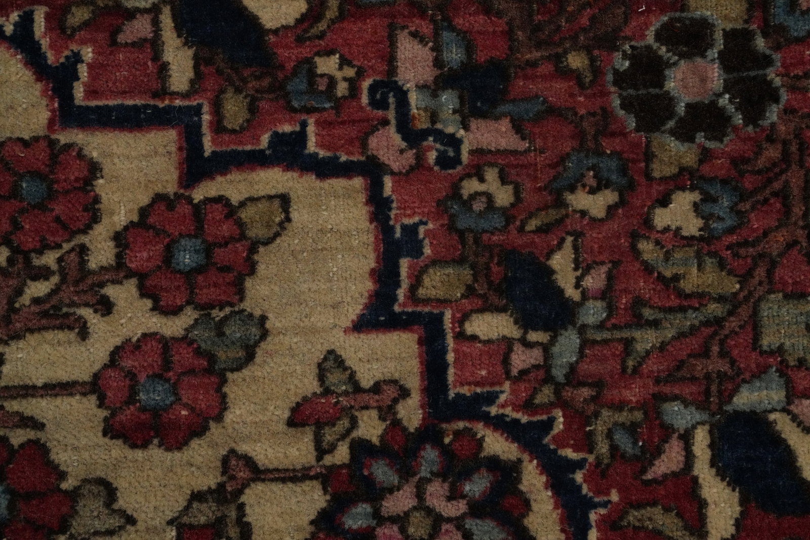 Pre-1900 Antique Isfahan Vegetable Dye Persian Rug 5x6 - 9