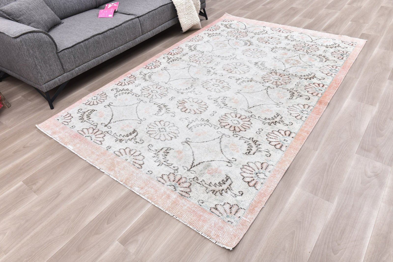 5'8'' x 8'8'' Turkish Vintage Runner Rug - 242311 - 2