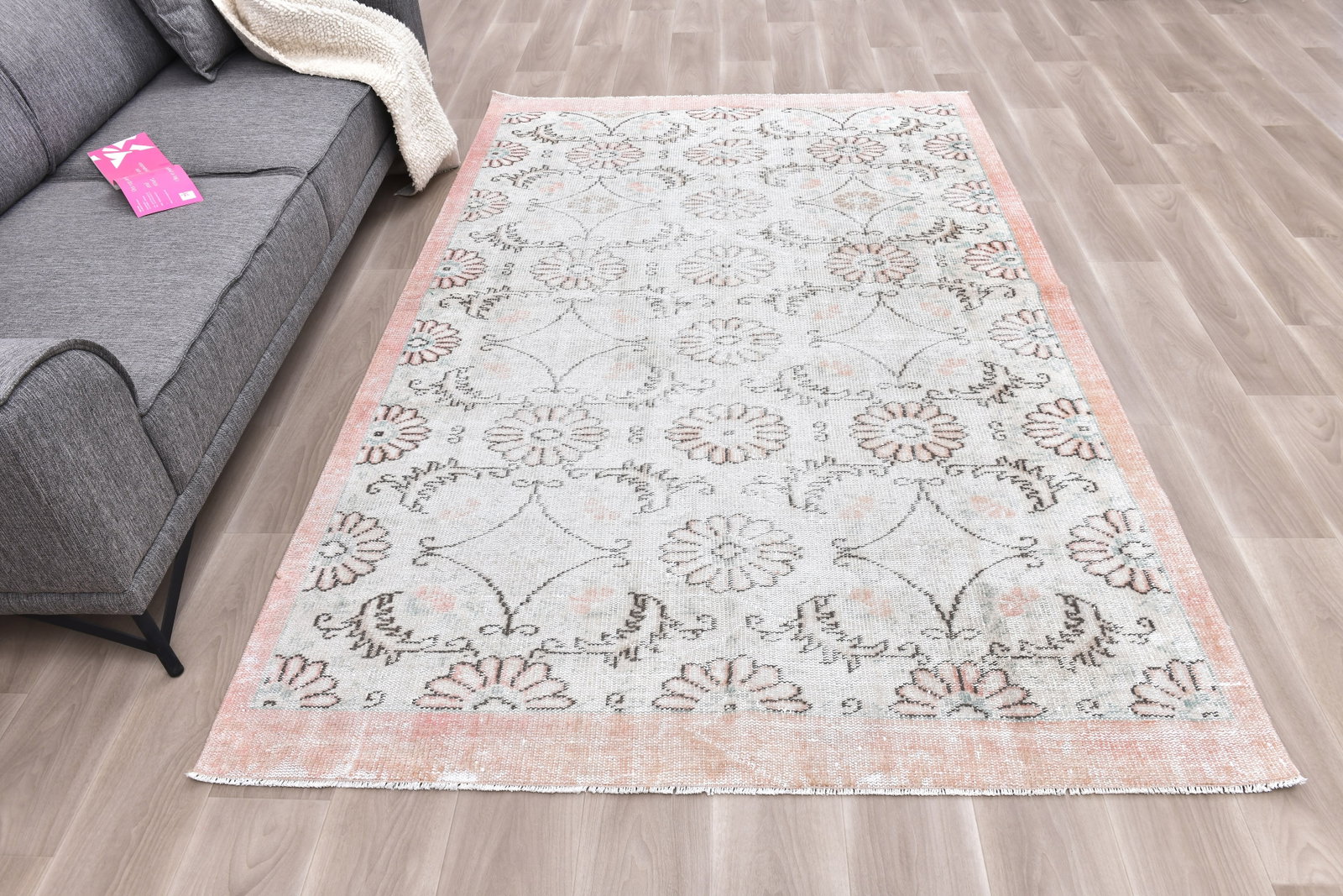 5'8'' x 8'8'' Turkish Vintage Runner Rug - 242311 - 3