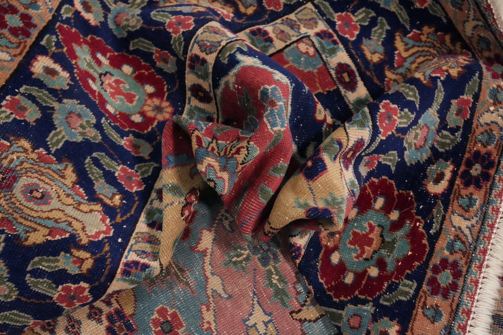 Pre-1900 Antique Tabriz Vegetable Dye Persian Rug 4x6 - 16