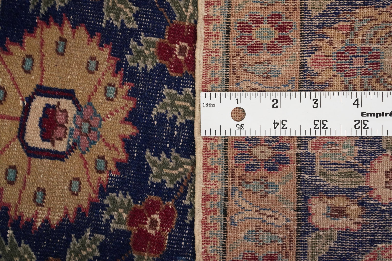Pre-1900 Antique Tabriz Vegetable Dye Persian Rug 4x6 - 17