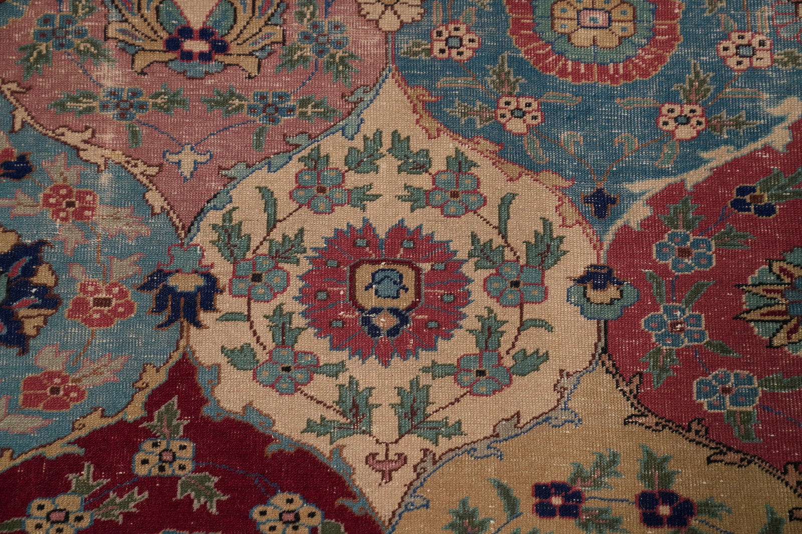 Pre-1900 Antique Tabriz Vegetable Dye Persian Rug 4x6 - 6
