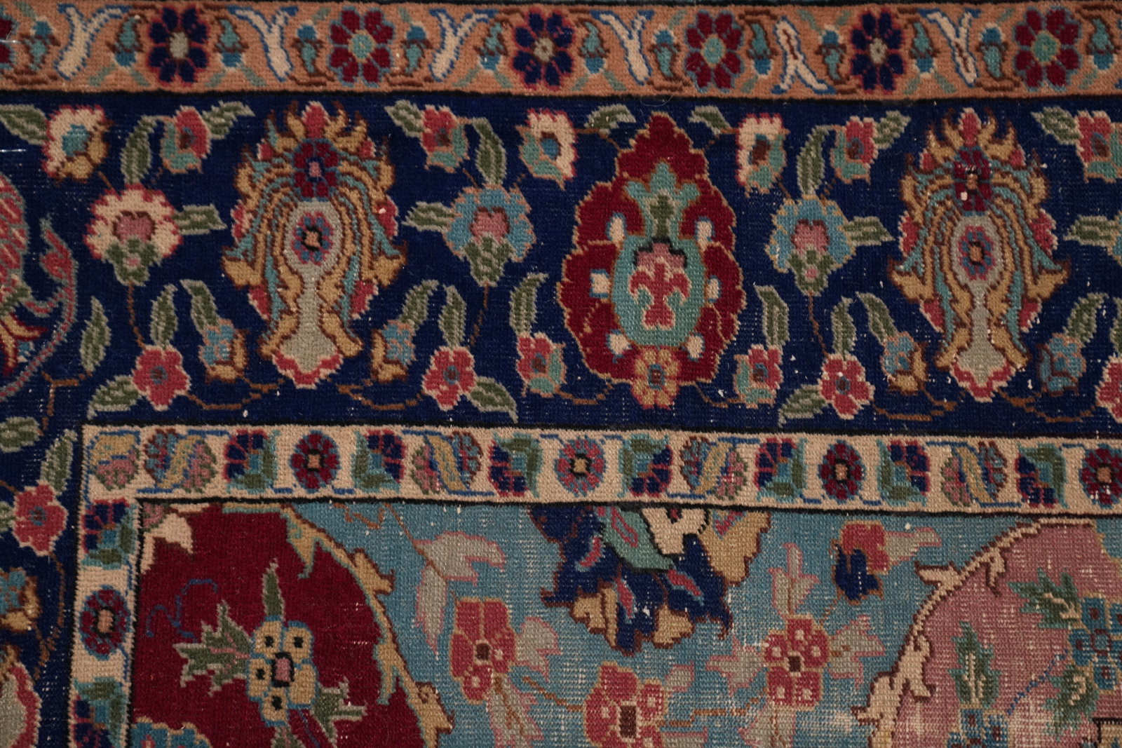 Pre-1900 Antique Tabriz Vegetable Dye Persian Rug 4x6 - 7
