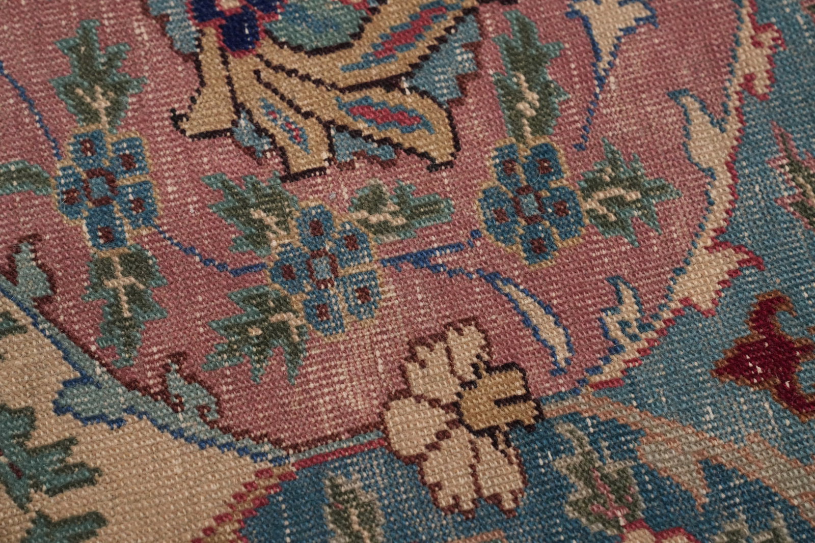Pre-1900 Antique Tabriz Vegetable Dye Persian Rug 4x6 - 9