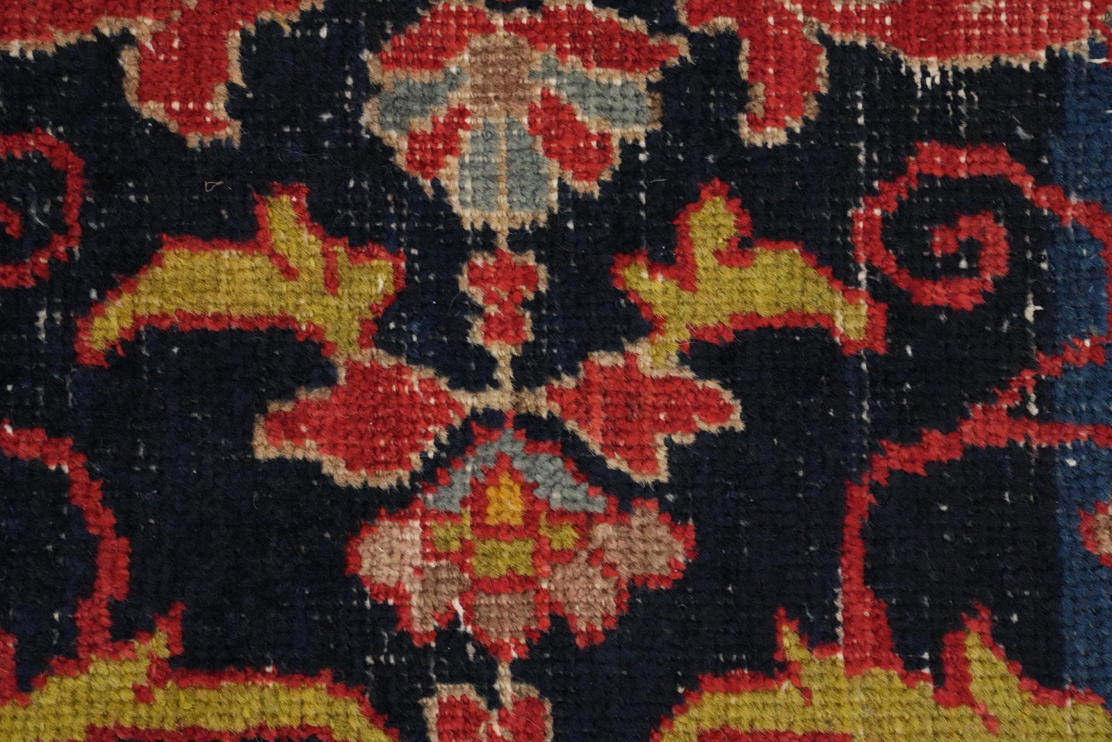 Pre-1900 Antique Vegetable Dye Sultanabad Persian Large Rug 14x20 - 10