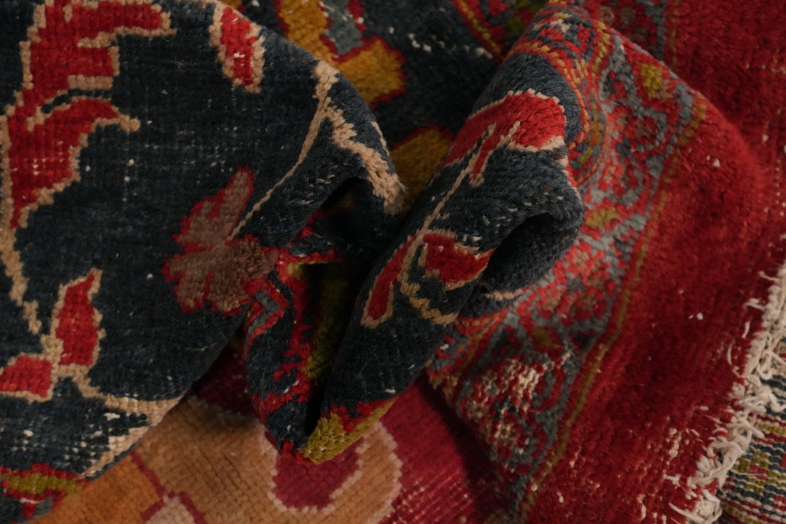Pre-1900 Antique Vegetable Dye Sultanabad Persian Large Rug 14x20 - 17