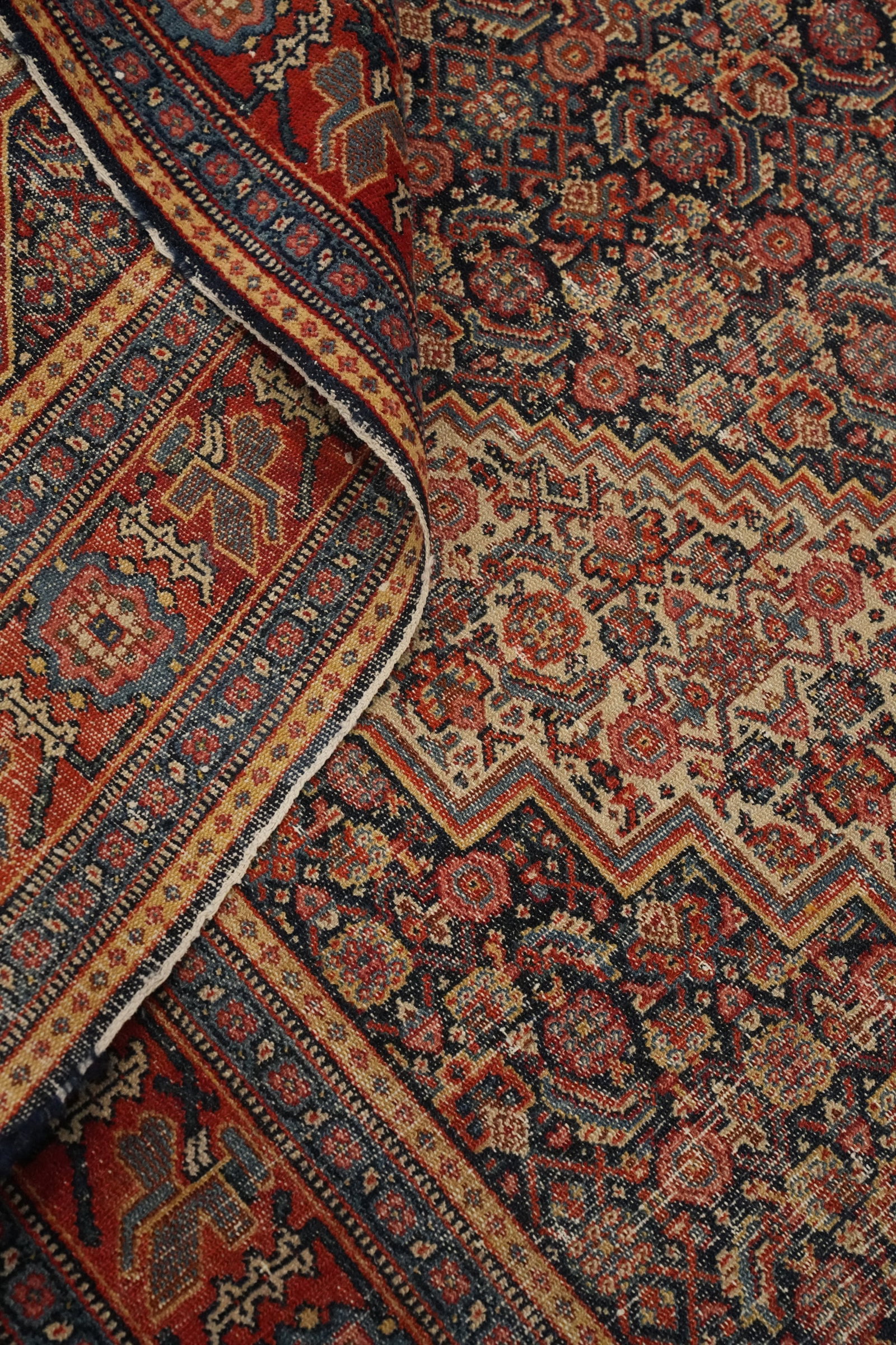 Pre-1900 Antique Senneh Persian Rug 4x6 - 14