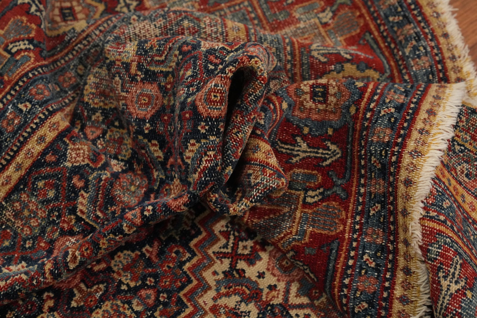 Pre-1900 Antique Senneh Persian Rug 4x6 - 15