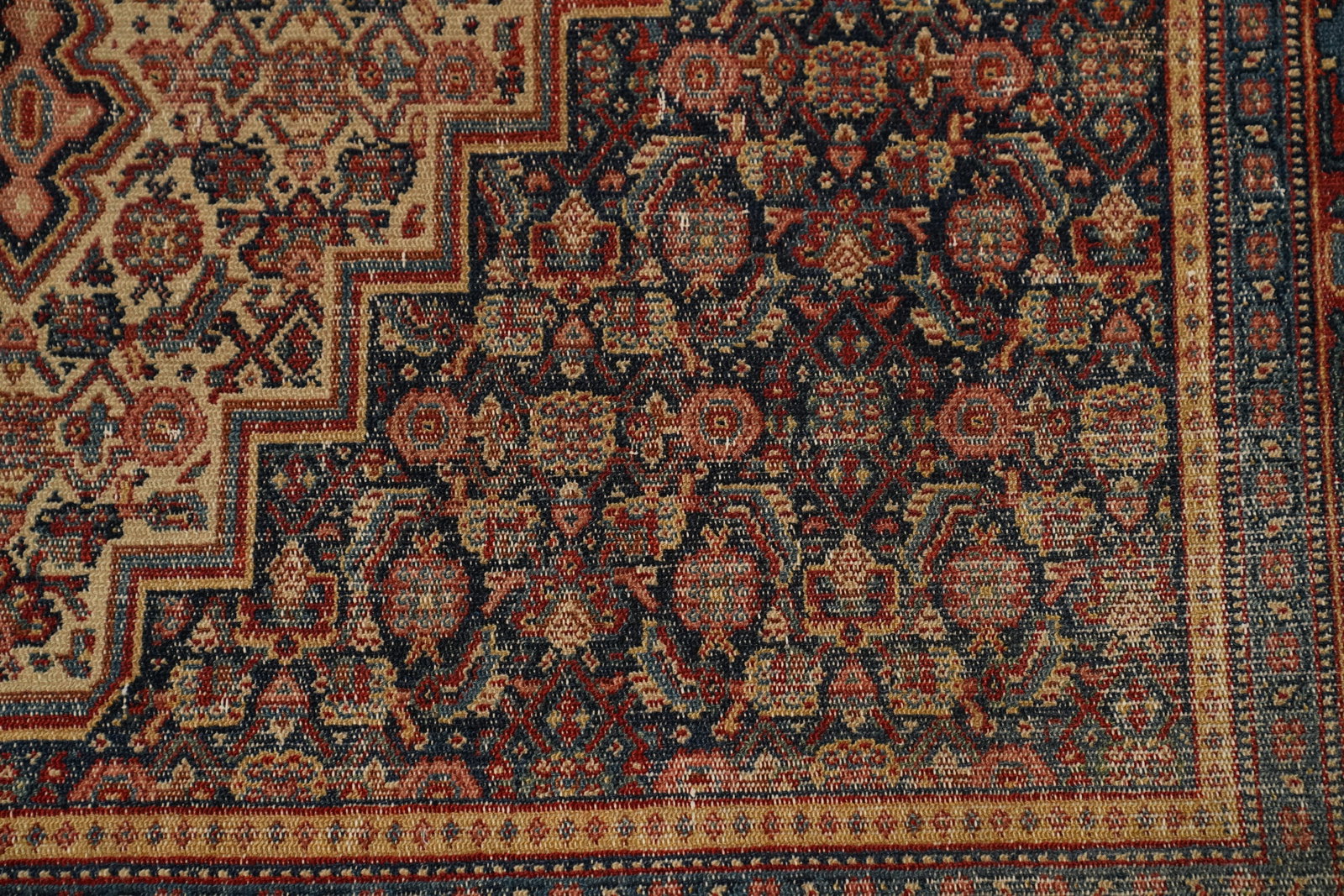 Pre-1900 Antique Senneh Persian Rug 4x6 - 5