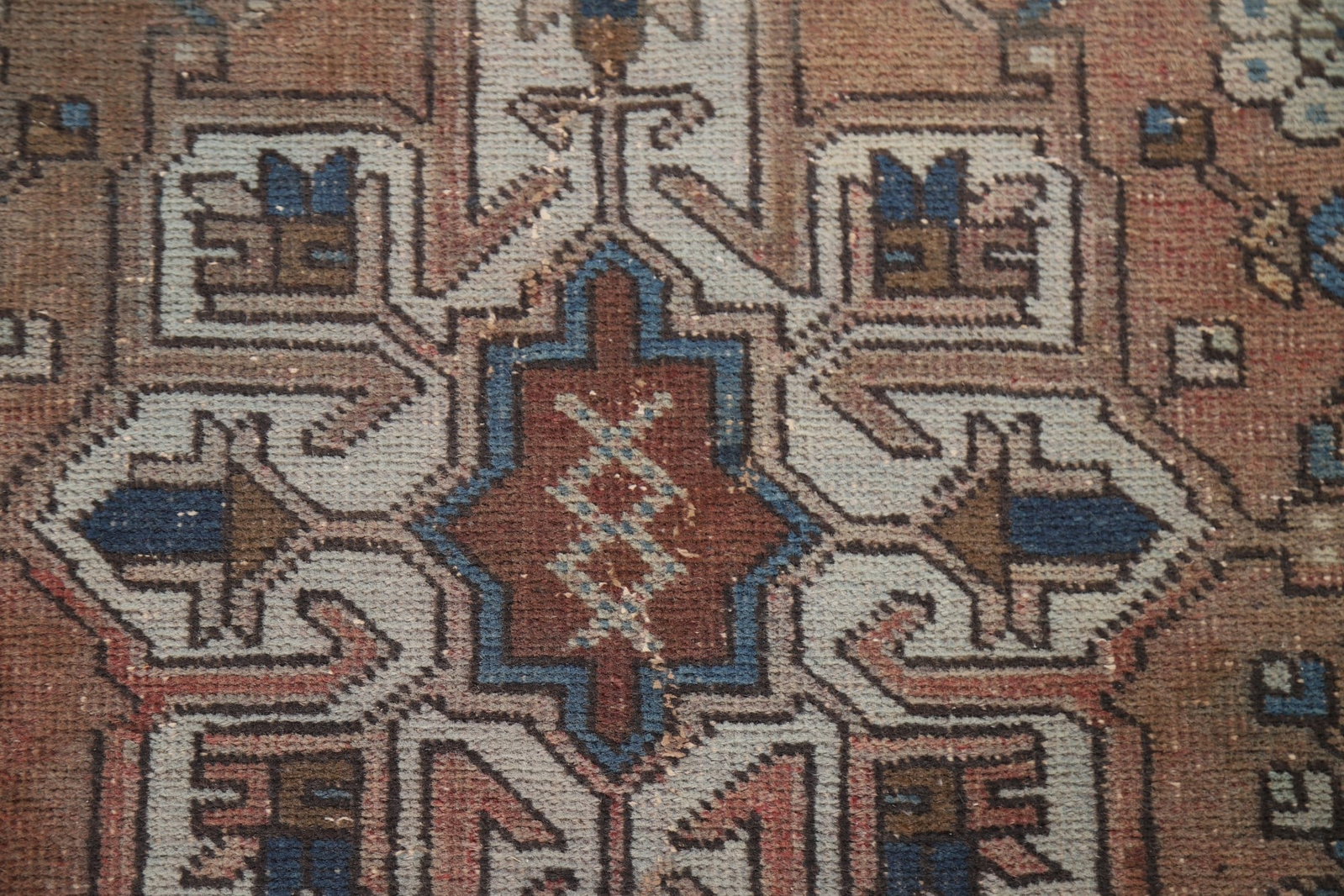 Antique Gharajeh Vegetable Dye Persian Rug 3x13 - 10