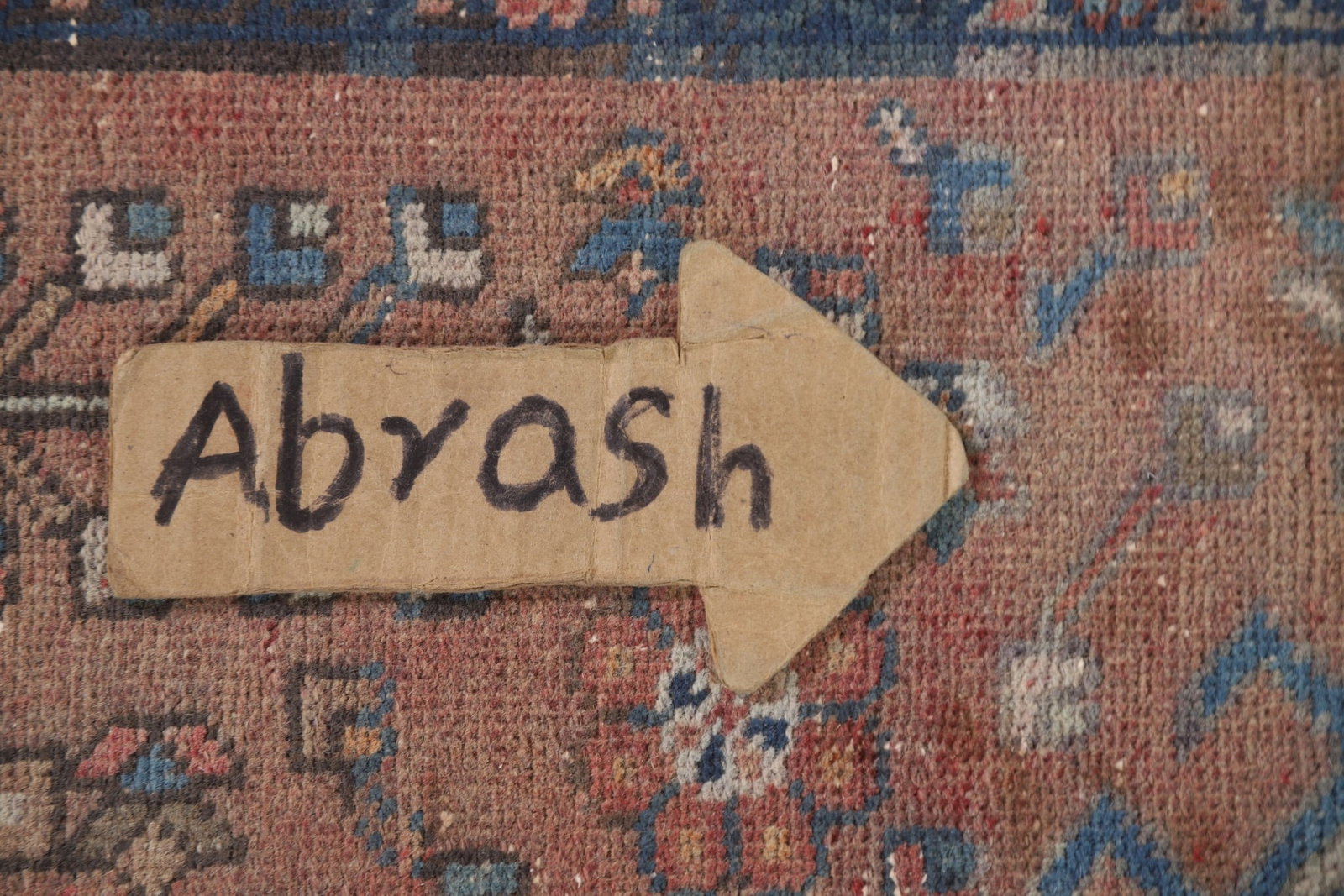 Antique Gharajeh Vegetable Dye Persian Rug 3x13 - 11