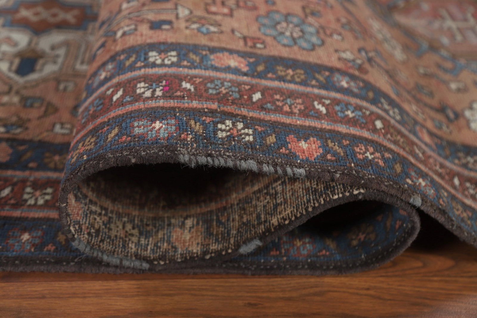 Antique Gharajeh Vegetable Dye Persian Rug 3x13 - 13