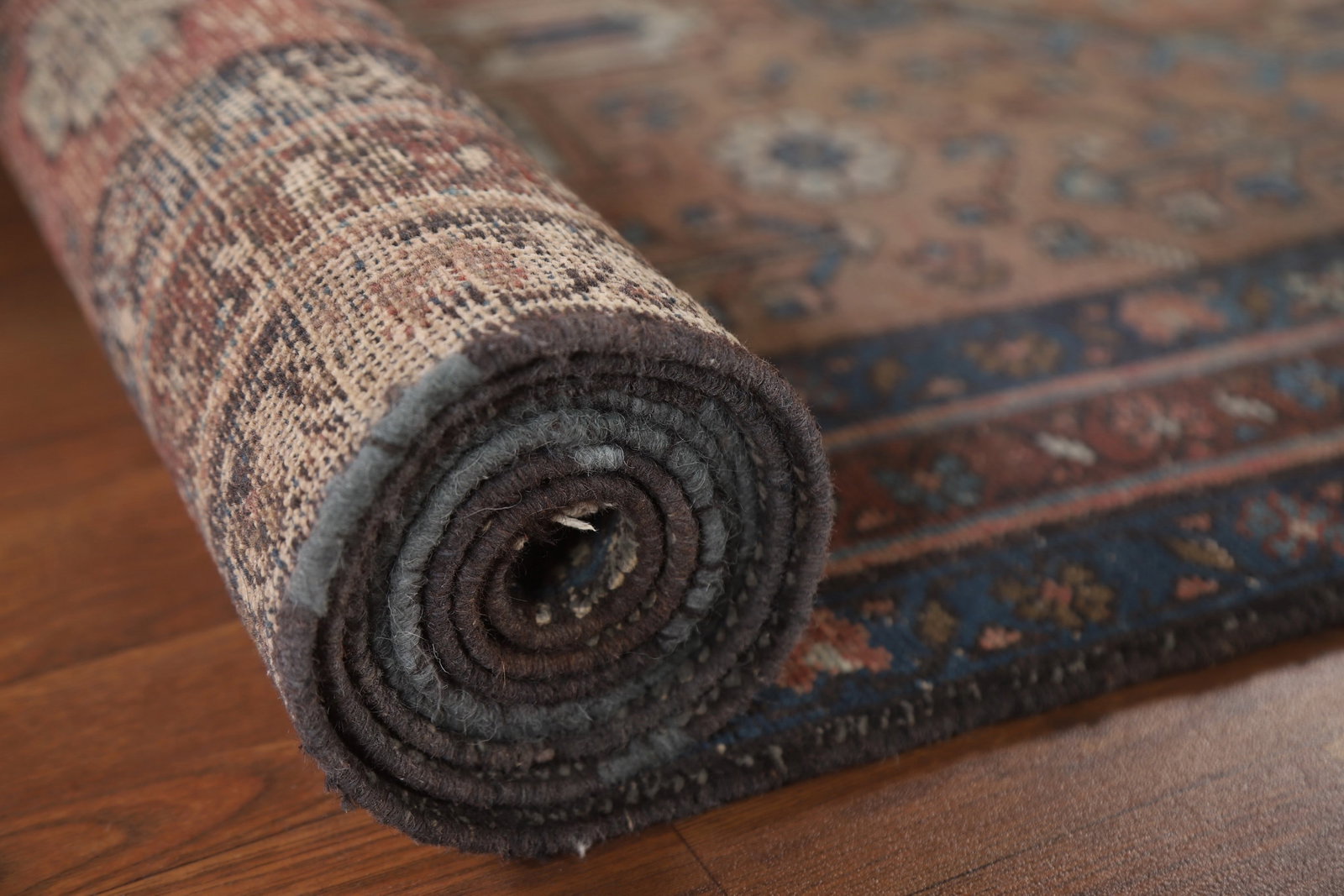 Antique Gharajeh Vegetable Dye Persian Rug 3x13 - 18