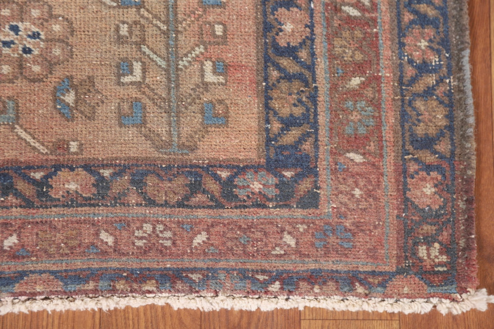 Antique Gharajeh Vegetable Dye Persian Rug 3x13 - 7