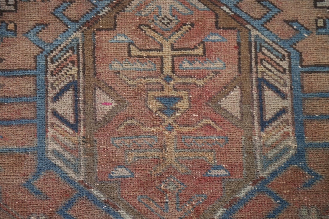 Antique Gharajeh Vegetable Dye Persian Rug 3x13 - 9
