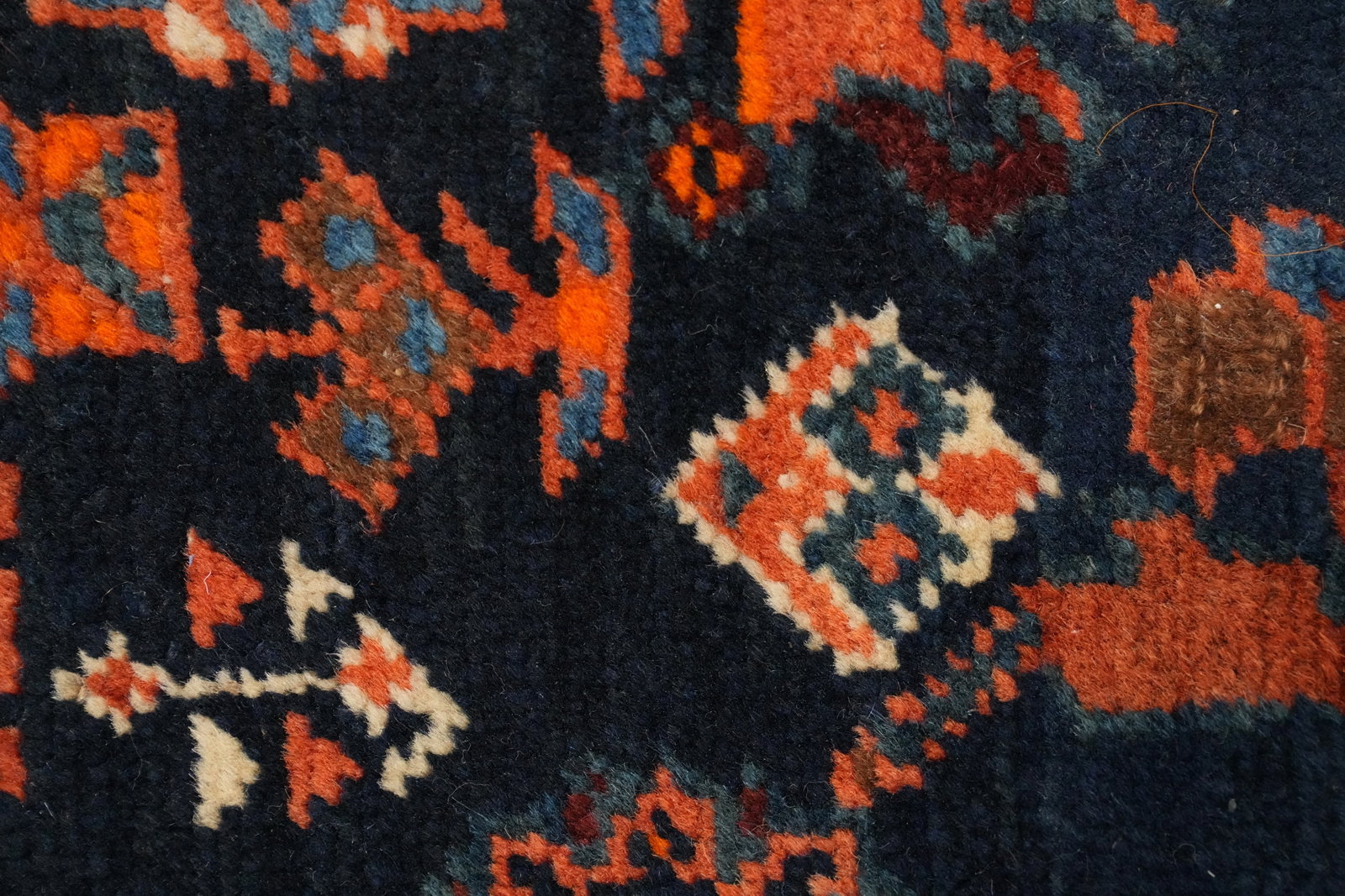 Antique Vegetable Dye Bidjar Persian Runner Rug 3x18 - 10