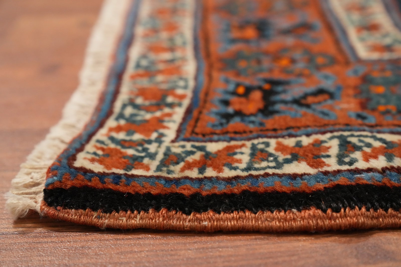 Antique Vegetable Dye Bidjar Persian Runner Rug 3x18 - 13