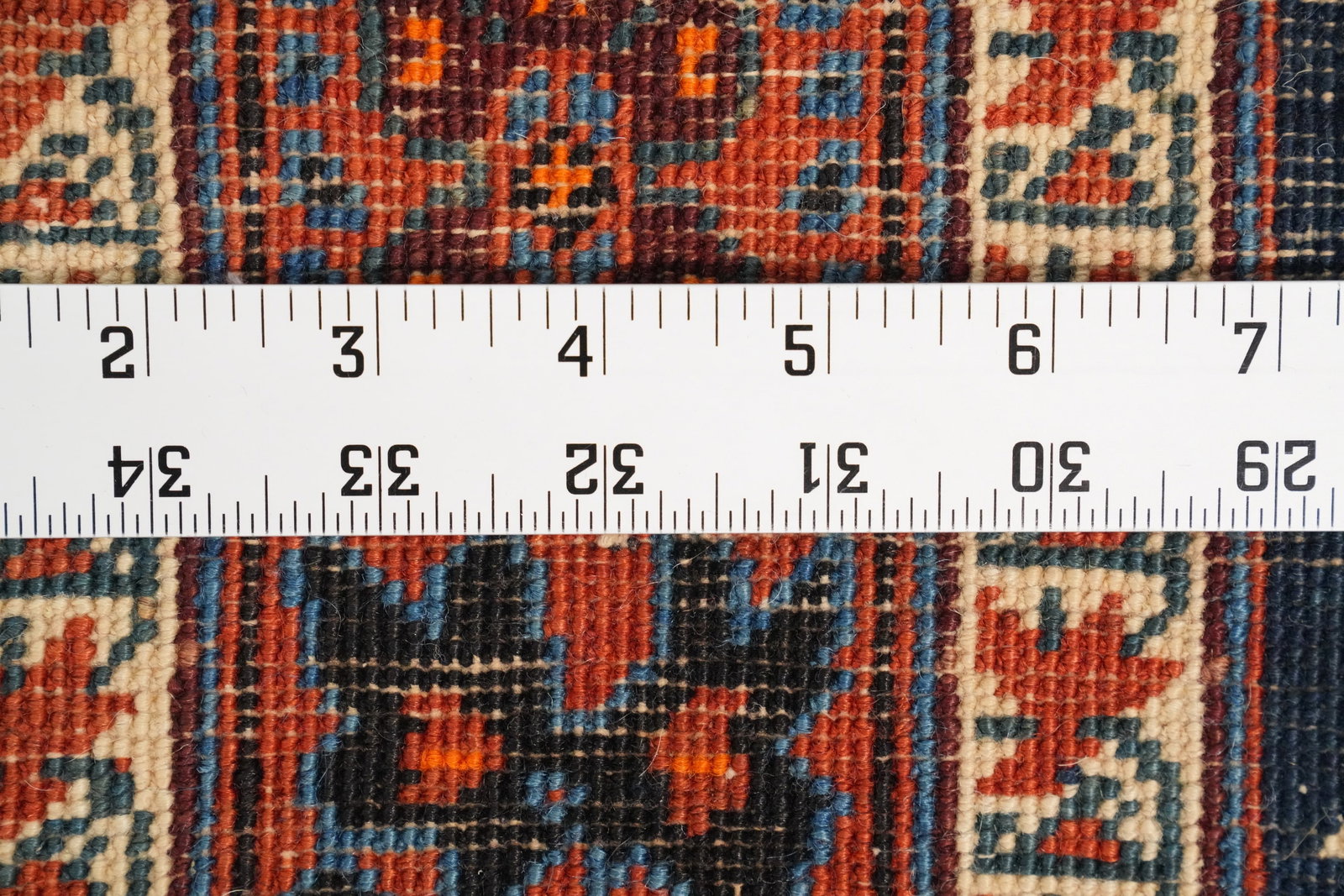 Antique Vegetable Dye Bidjar Persian Runner Rug 3x18 - 16