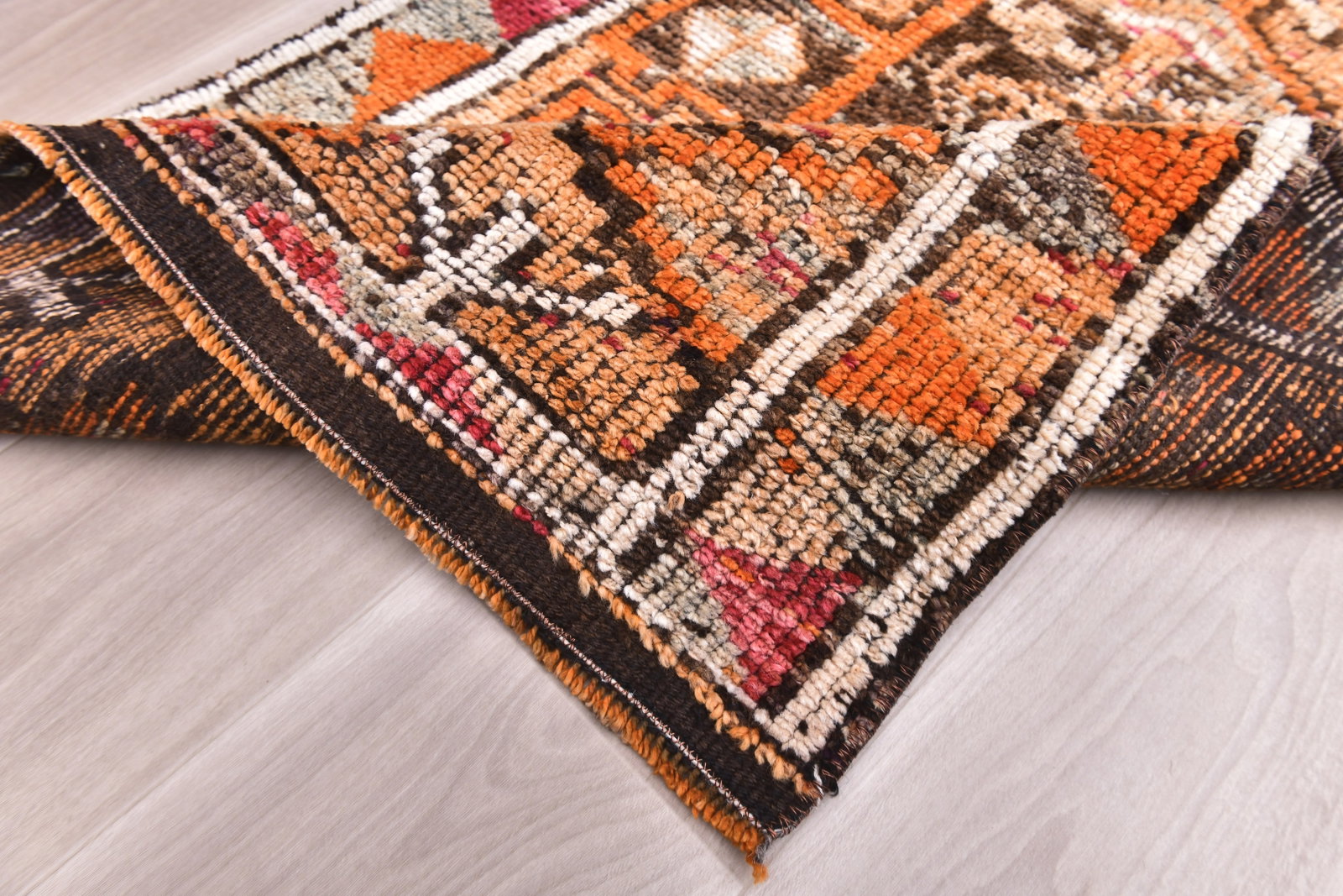2'7'' x 12'11'' Vintage Wool Runner Rug - 240699 - 12