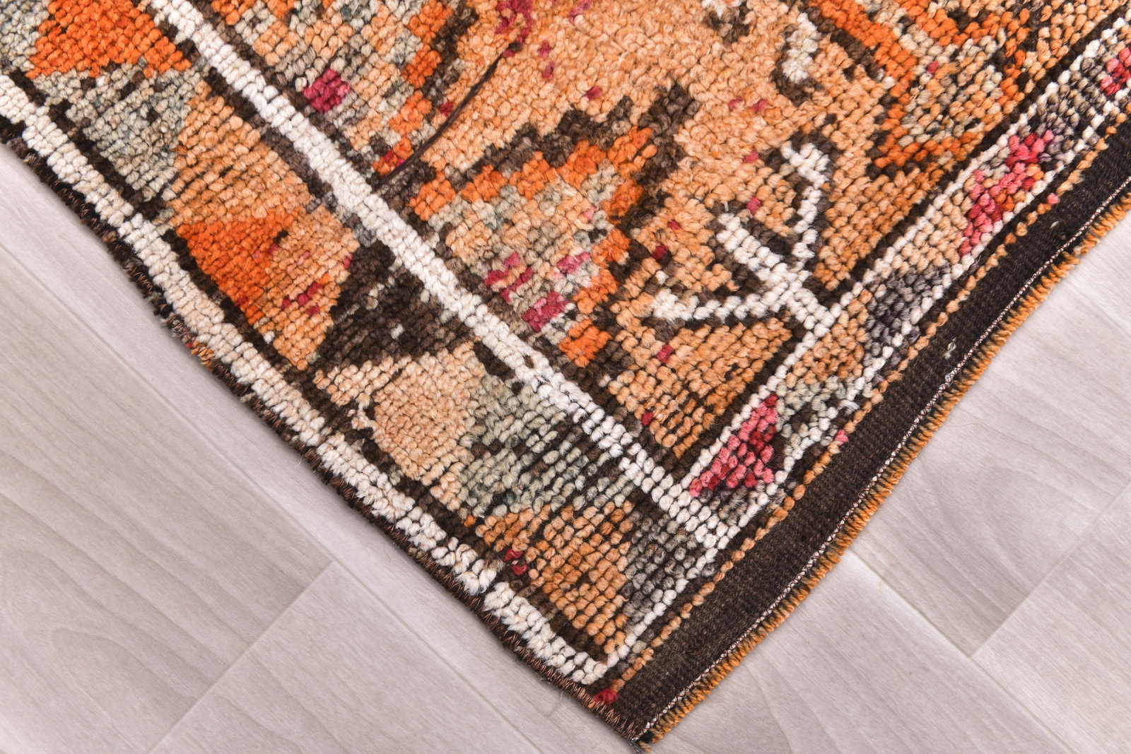 2'7'' x 12'11'' Vintage Wool Runner Rug - 240699 - 7