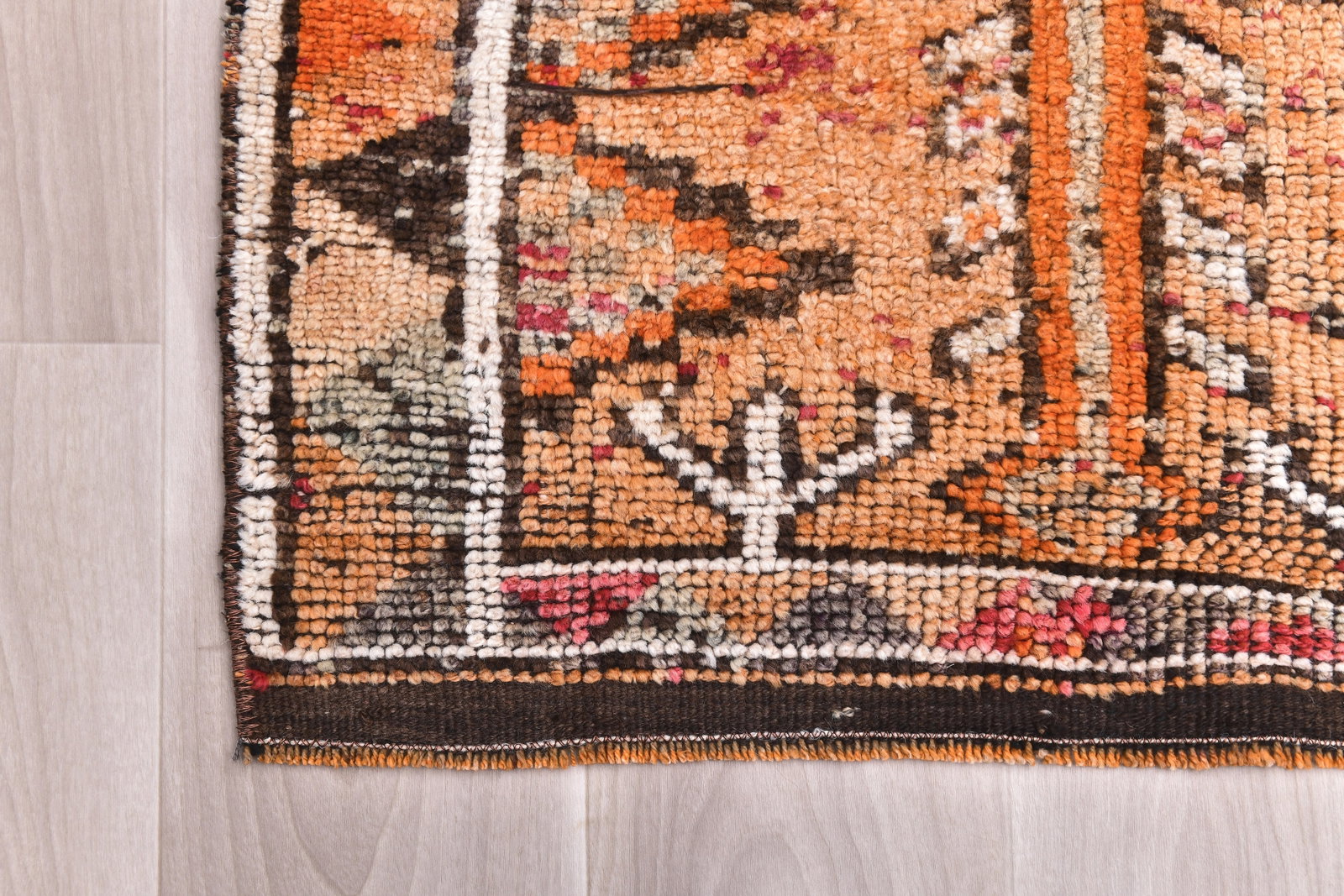 2'7'' x 12'11'' Vintage Wool Runner Rug - 240699 - 8